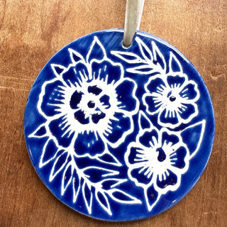 Hand-Painted Ceramic Ornament - No. 032