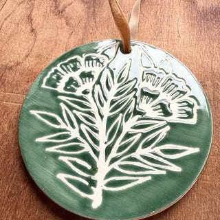 Hand-Painted Ceramic Ornament - No. 033