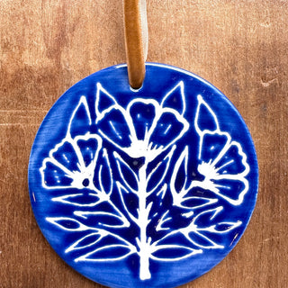 Hand-Painted Ceramic Ornament - No. 034