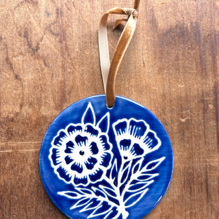 Hand-Painted Ceramic Ornament - No. 035