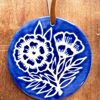 Hand-Painted Ceramic Ornament - No. 035