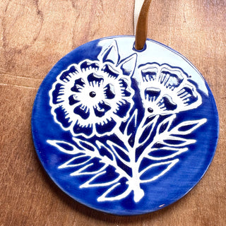 Hand-Painted Ceramic Ornament - No. 035