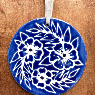 Hand-Painted Ceramic Ornament - No. 036