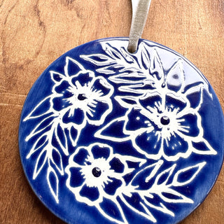 Hand-Painted Ceramic Ornament - No. 036