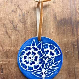 Hand-Painted Ceramic Ornament - No. 037