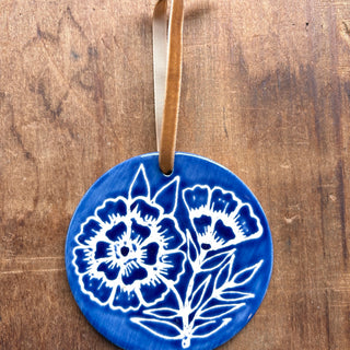 Hand-Painted Ceramic Ornament - No. 037
