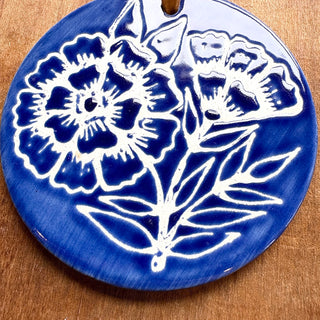 Hand-Painted Ceramic Ornament - No. 037