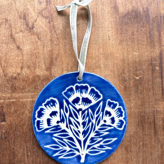 Hand-Painted Ceramic Ornament - No. 038