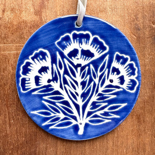 Hand-Painted Ceramic Ornament - No. 038