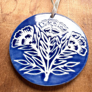 Hand-Painted Ceramic Ornament - No. 038