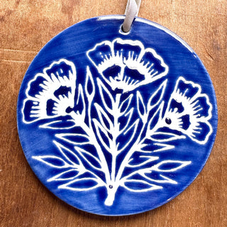 Hand-Painted Ceramic Ornament - No. 038