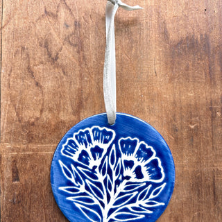 Hand-Painted Ceramic Ornament - No. 039