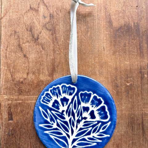 Hand-Painted Ceramic Ornament - No. 039