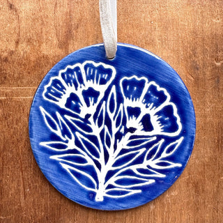 Hand-Painted Ceramic Ornament - No. 039