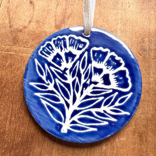 Hand-Painted Ceramic Ornament - No. 039
