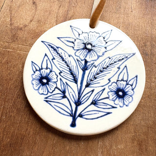 Hand-Painted Ceramic Ornament - No. 041