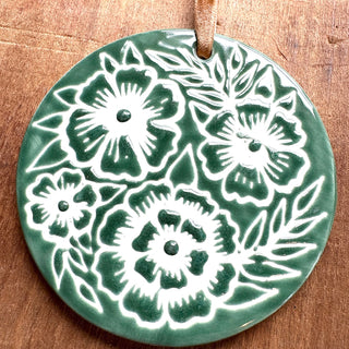 Hand-Painted Ceramic Ornament - No. 042