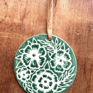 Hand-Painted Ceramic Ornament - No. 042