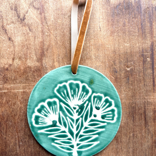 Hand-Painted Ceramic Ornament - No. 043
