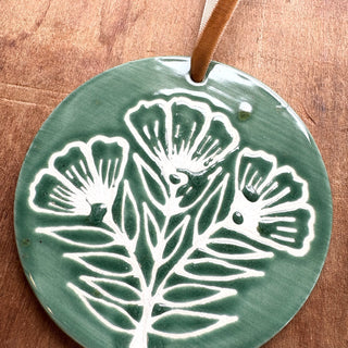 Hand-Painted Ceramic Ornament - No. 043