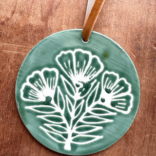 Hand-Painted Ceramic Ornament - No. 043