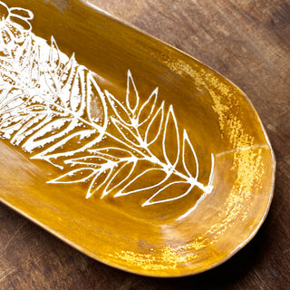 SECONDS : Hand Painted Long Platter - No. 1947