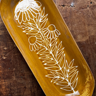 SECONDS : Hand Painted Long Platter - No. 1947