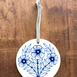 Hand-Painted Ceramic Ornament - No. 044