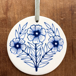 Hand-Painted Ceramic Ornament - No. 044