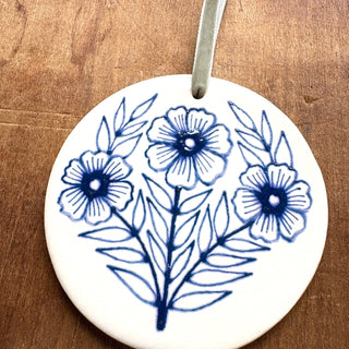 Hand-Painted Ceramic Ornament - No. 044