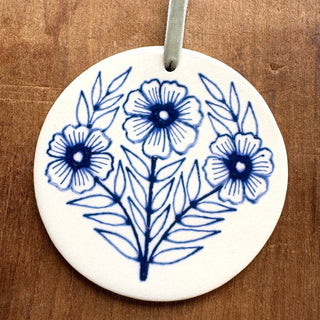 Hand-Painted Ceramic Ornament - No. 044