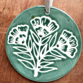 Hand-Painted Ceramic Ornament - No. 045