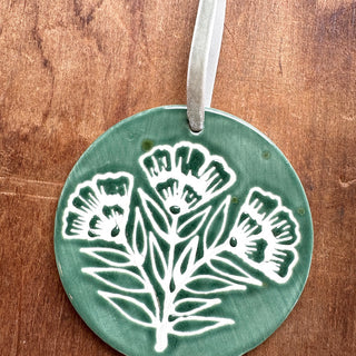 Hand-Painted Ceramic Ornament - No. 045