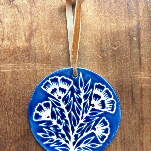 Hand-Painted Ceramic Ornament - No. 046