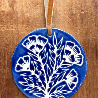 Hand-Painted Ceramic Ornament - No. 046
