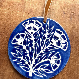 Hand-Painted Ceramic Ornament - No. 046