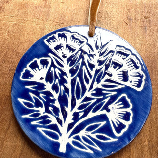 Hand-Painted Ceramic Ornament - No. 046