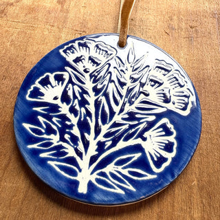 Hand-Painted Ceramic Ornament - No. 046