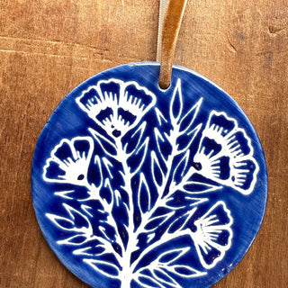 Hand-Painted Ceramic Ornament - No. 046