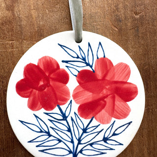 Hand-Painted Ceramic Ornament - No. 047
