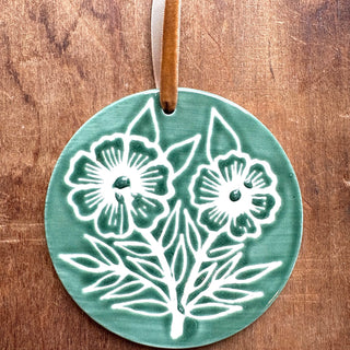 Hand-Painted Ceramic Ornament - No. 048