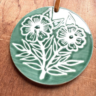 Hand-Painted Ceramic Ornament - No. 048