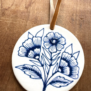 Hand-Painted Ceramic Ornament - No. 050