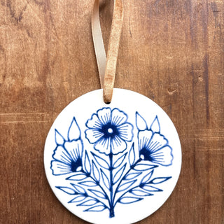 Hand-Painted Ceramic Ornament - No. 051