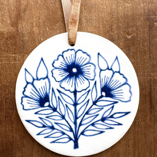 Hand-Painted Ceramic Ornament - No. 051