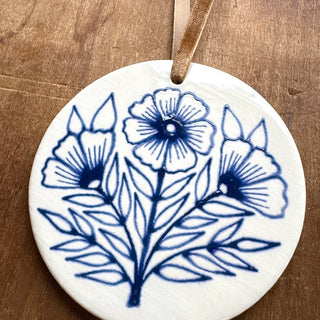 Hand-Painted Ceramic Ornament - No. 051