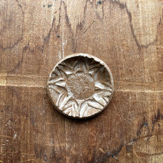 Block Printed Stoneware Ring Dish, No. 1955