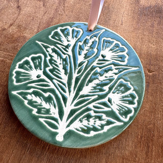 Hand-Painted Ceramic Ornament - No. 058