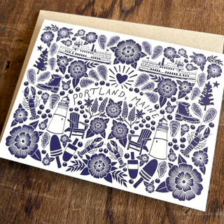 Portland, Maine Greeting Card
