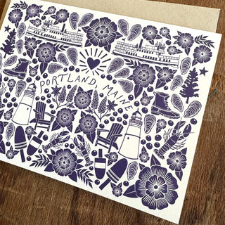 Portland, Maine Greeting Card